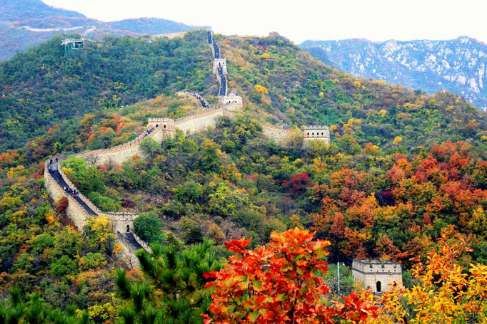 Die Chinesische Mauer bei Mutianyu