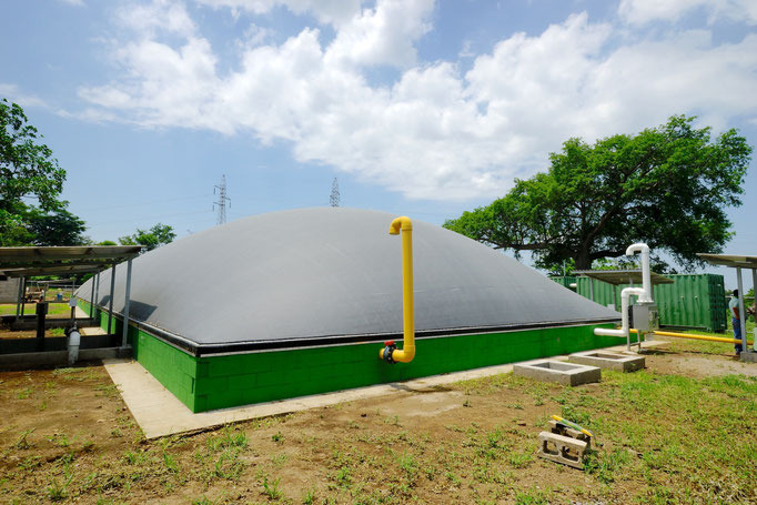 Planta de biogas - biodigestor - covered lagoon digester 