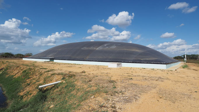 Biodigestor aprovechamiento de purines de cerdo y residuos de matadero - V = 4500 m3