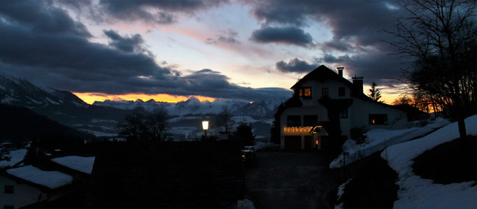 Sonnenuntergang - @Haus Löger Apartments - Windischgarsten