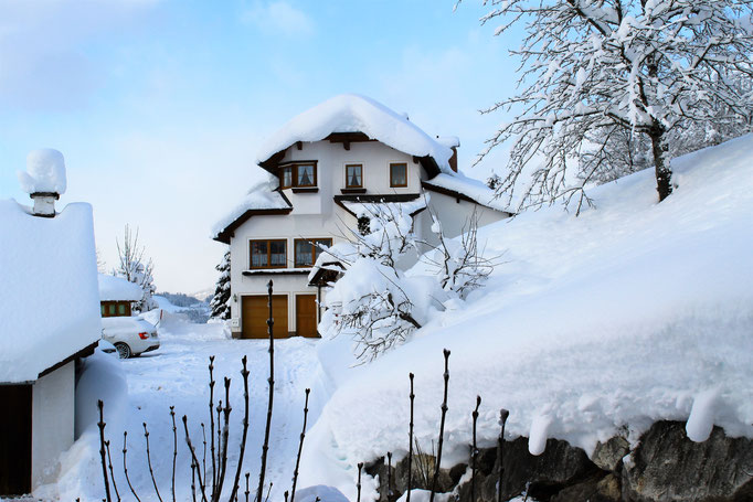 Traumhafter Schnee im Haus Löger Apartments - Windischgarsten