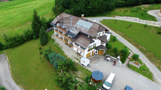 Haus Löger Apartments von oben - Windischgarsten