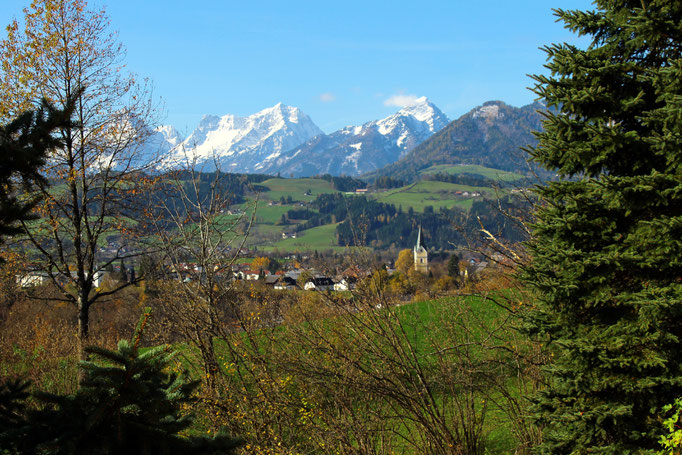 Aussicht auf das Tote Gebirge  - Haus Löger Apartments - Windischgarsten