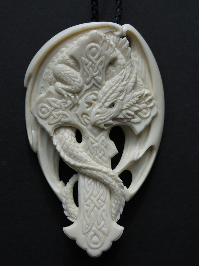 Dragon / Cow Bone Carving
