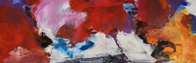 Power Flower, 150x50cm, Acryl
