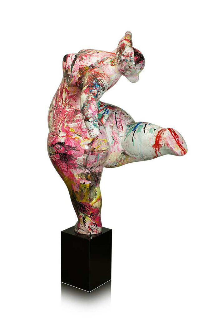 Große Modern Art Skulptur "Dicke Frau / Fat Lady" abstrakt lackiert. Höhe 135 x 75 cm Backansicht © copyright NEUERRAUM Recklinghausen