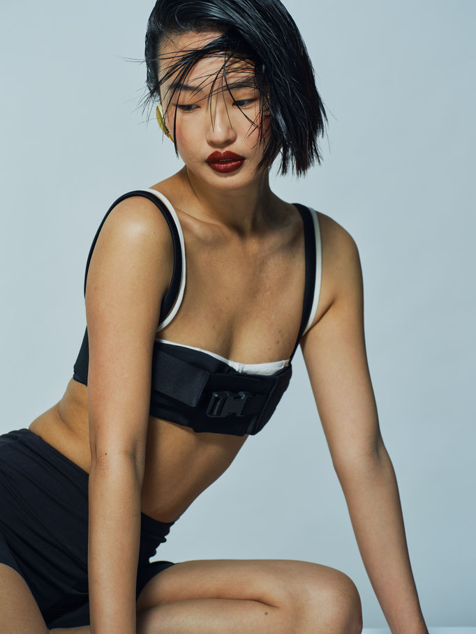 Amica by Zoé Kovacs & Vanessa Giudici Model Jeanne Hair Nelson Miu Miu 