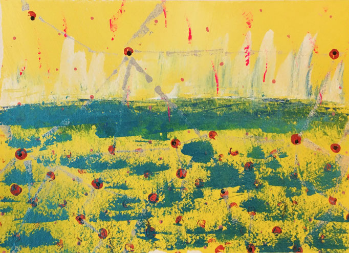 Solar I, 2016, Acryl auf Papier, 21.5x29.5 cm, CHF 200