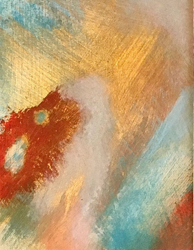 Mikrobe I, 2013, Acryl auf Papier, 15.5x12 cm, CHF 150