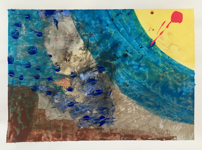 Circle IV, 2019, Gouache und Acryl auf Papier, 27x36 cm, CHF 250