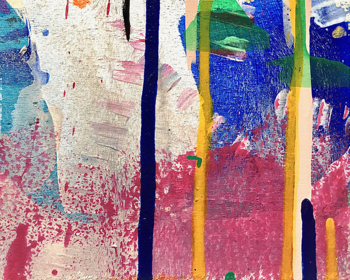 Freizeit, 2021, Acryl auf Spanplatte, 11x13.5 cm, CHF 300