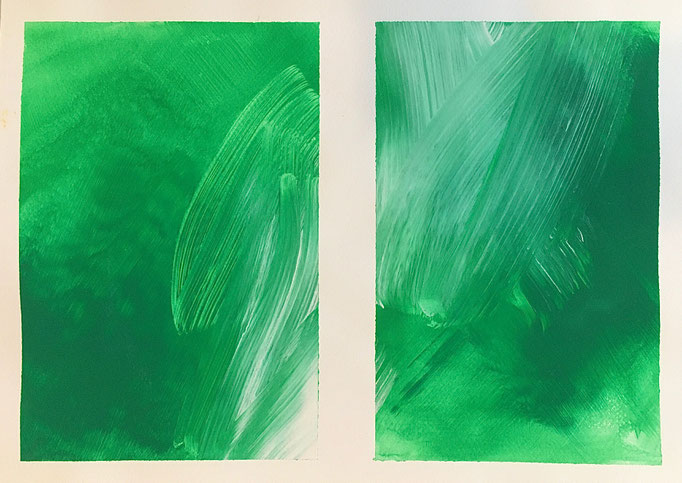 Green Flash, 2013, Gouache auf Papier, 23x34 cm, CHF 80
