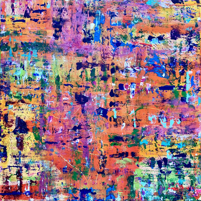 Lebendigkeit, 2022, Acryl auf Leinwand (auf Keilrahmen), 50x50 cm, CHF 750