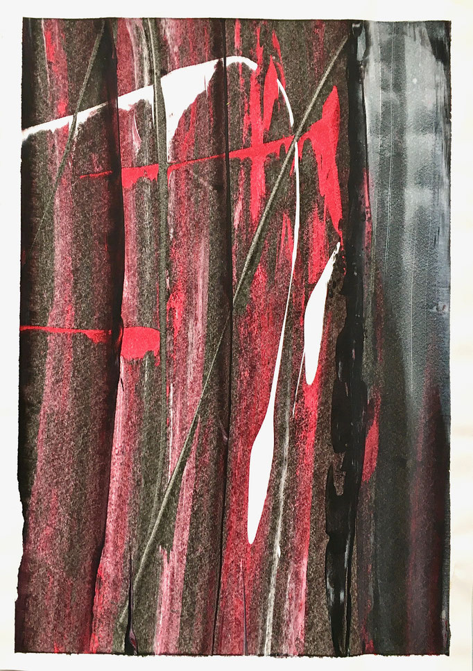 Harley II, 2016, Gouache auf Papier, 41.5x29.5 cm, CHF 80