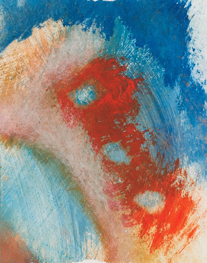 Mikrobe III, 2013, Acryl auf Papier, 15.5x12 cm, CHF 150