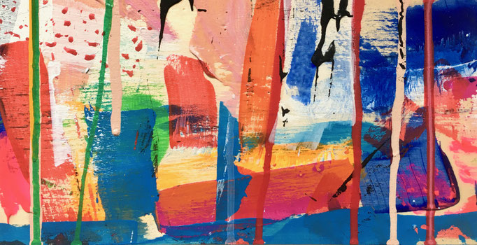  Regatta, 2021, Acryl auf Spanplatte, 15x29 cm, CHF 350