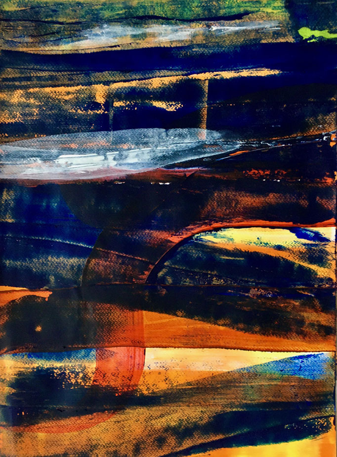 Gewebter Stoff, 2017, Acryl auf Papier, 47x34.5 cm, CHF 300