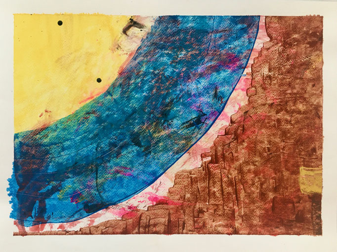 Circle III, 2019, Gouache und Acryl auf Papier, 27x36 cm, CHF 250