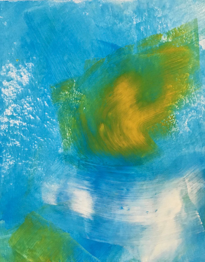 Korallenriff IV, 2013, Gouache auf Papier, 29.5x21 cm, CHF 120