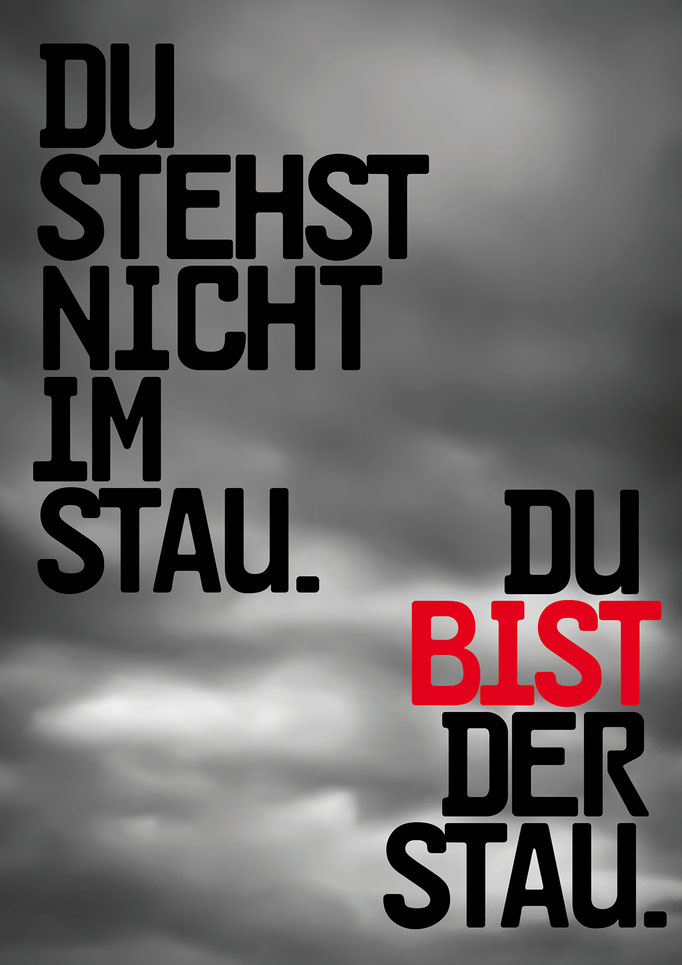 plakat „traffic jam“