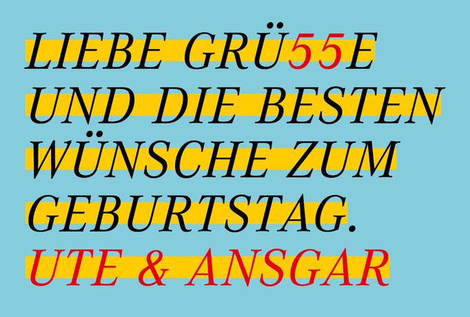 55. geburtstag