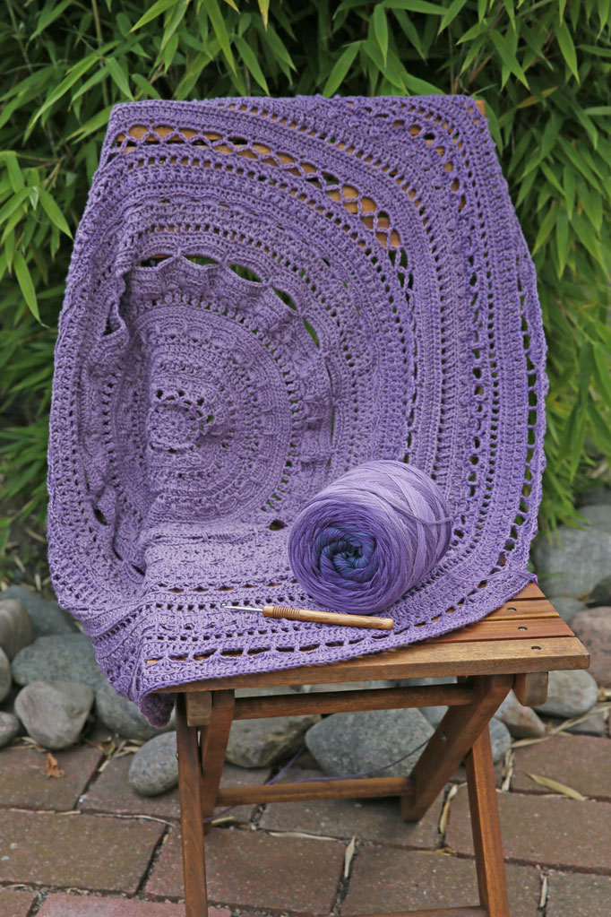 Mandala Decke, Farbe: Viola