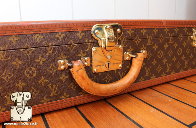 Valise bisten Louis Vuitton 80 serrure laiton