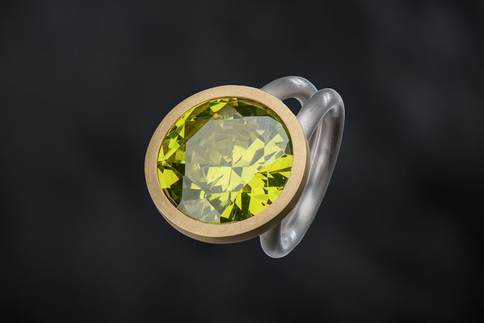 Produktnummer 2191 - 750/- Gelbgold, 925/- Silber, Cubic Zirkonia