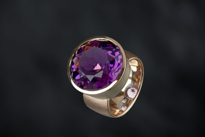 Produktnummer 2800 - Amethyst, 585/- Gelbgold, Rotgold