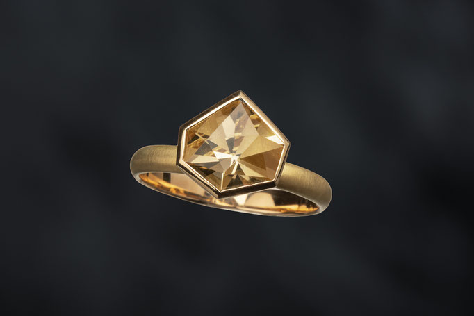 Produktnummer 6840  - Citrin, 750/- Gelbgold