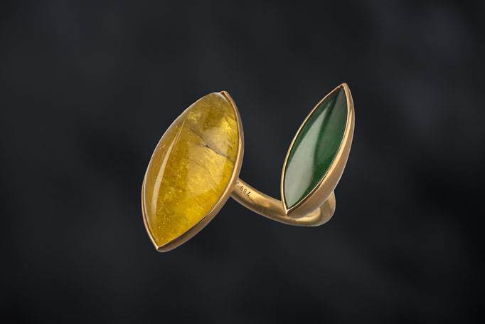 Produktnummer 1854 - 750/- Gelbgold, Turmaline