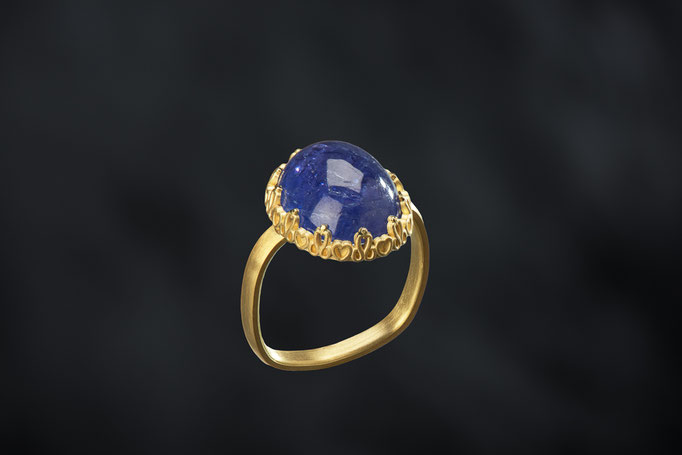 Produktnummer 2124 - 750/- Gelbgold, Tansanit