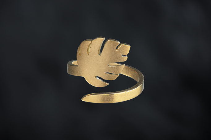 Produktnummer 0073 - 585/- Roségold, Monsterablatt
