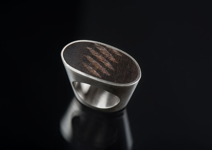 Produktnummer 2136 - 925/- Silber, Ebenholz