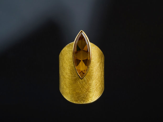 Produktnummer 8124 - 750/- Gelbgold, 900/- Gelbgold, 925/- Silber, Citrin    