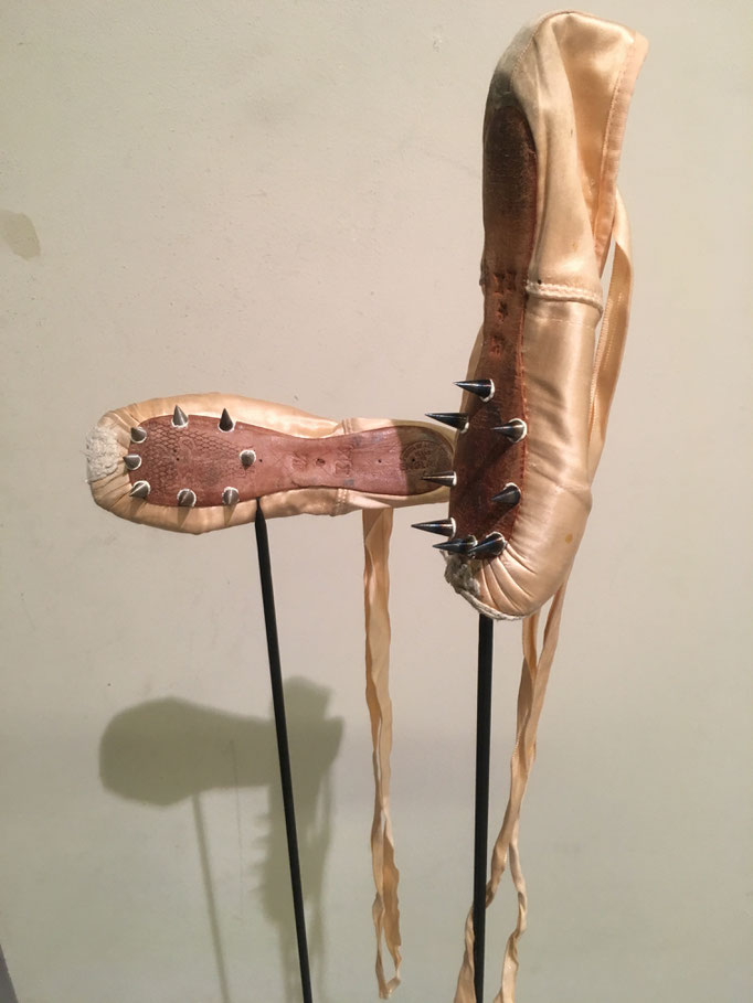' In Between ", 2017, Balletshoes/Steel
