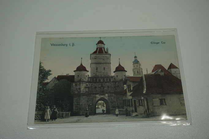 Ansichtskarte von 1909. Ungelaufen. Coloriert. Weissenburg i. B., Eilinger Tor. Preis: 4,00 €