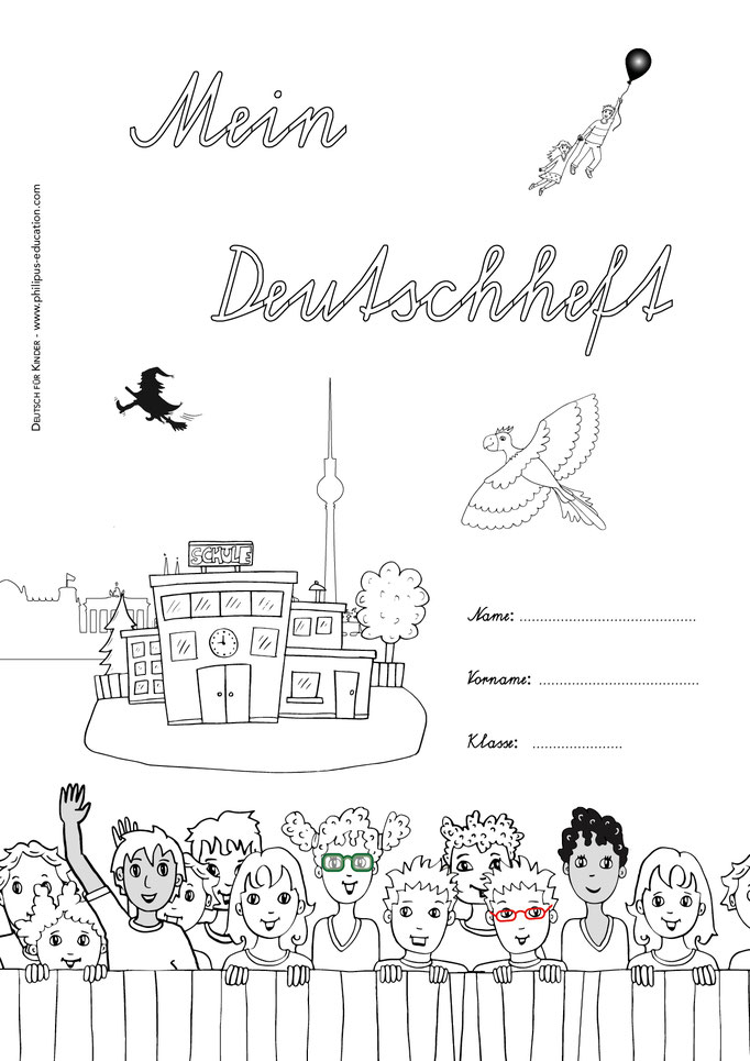 Page De Garde D'un Cahier Allemand Page De Garde Allemand