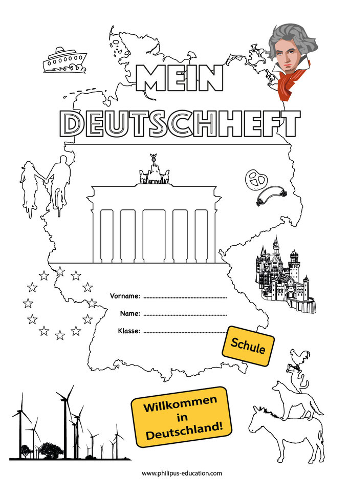 Page De Garde D'un Cahier Allemand Bienvenue chemisier orientation page de garde cahier allemand Marché