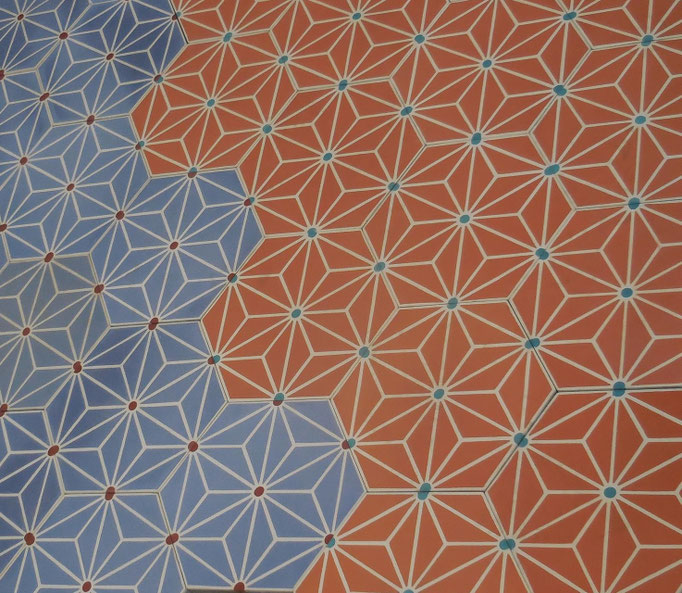SOUTHERN TILES_Southern Tiles, Zementfliesen -Sonderedition- Dekor: Starburst, Hexagon 20x23 cm
