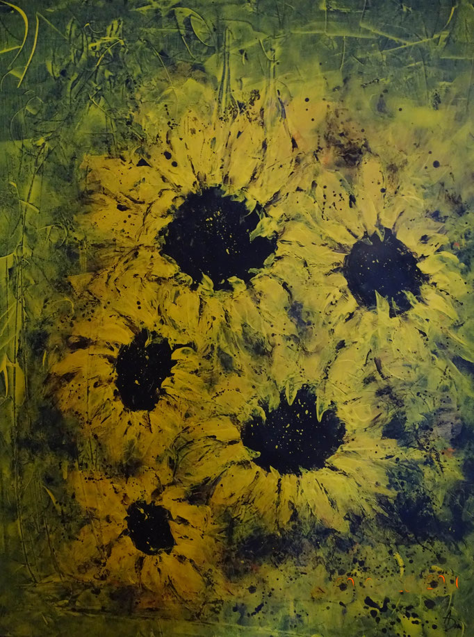 Acryl-Mischtechnik, Format 100x80 Privatbesitz