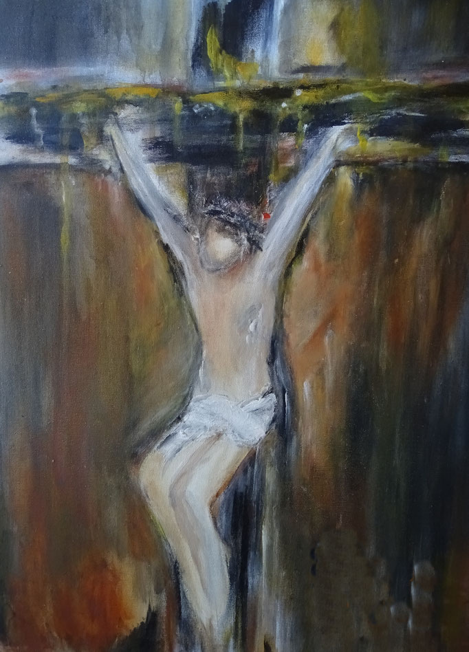 Acryl-Mischtechnik, Format 70x50,  Privatbesitz