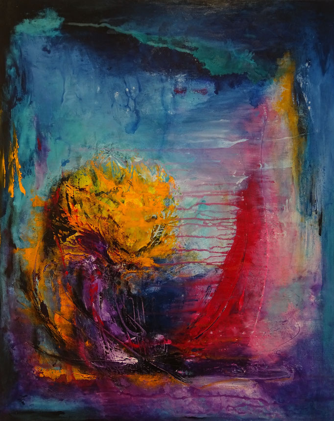 Acryl-Mischtechnik, Format 100x80 Privatbesitz