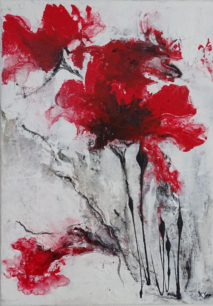 Acryl-Mischtechnik, Format 70x50 Privatbesitz