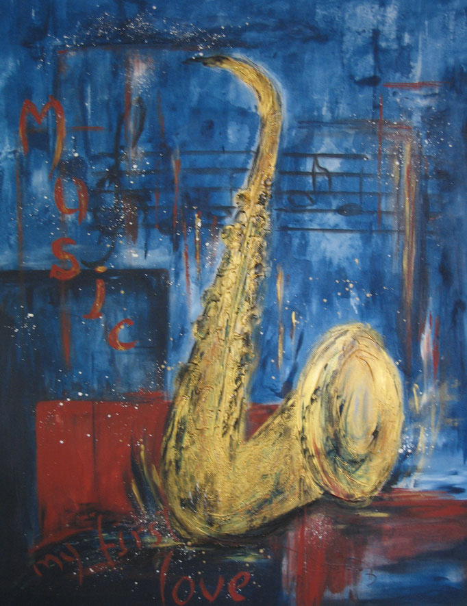 Acryl-Mischtechnik, Format 100x80,  Privatbesitz