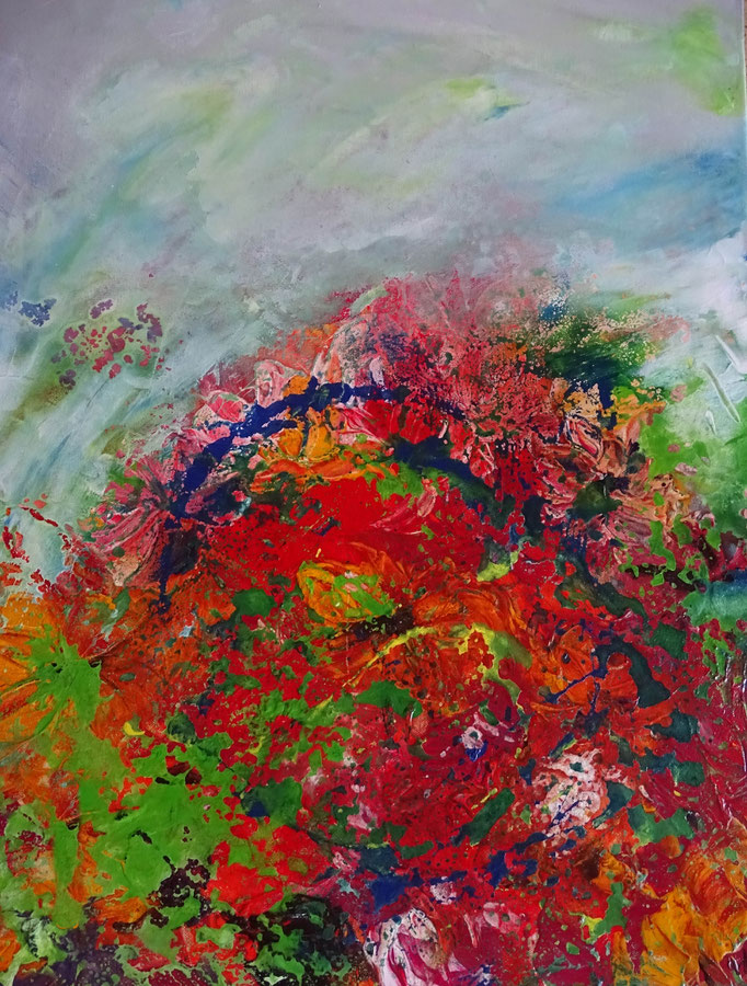 Acryl-Mischtechnik, Format 80x60