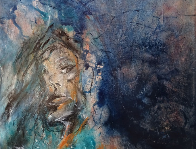 Acryl-Mischtechnik, Format 80x80