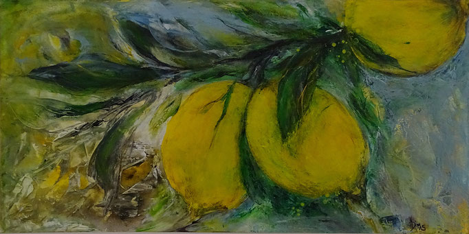 Acryl-Mischtechnik, Format 140x70 Privatbesitz
