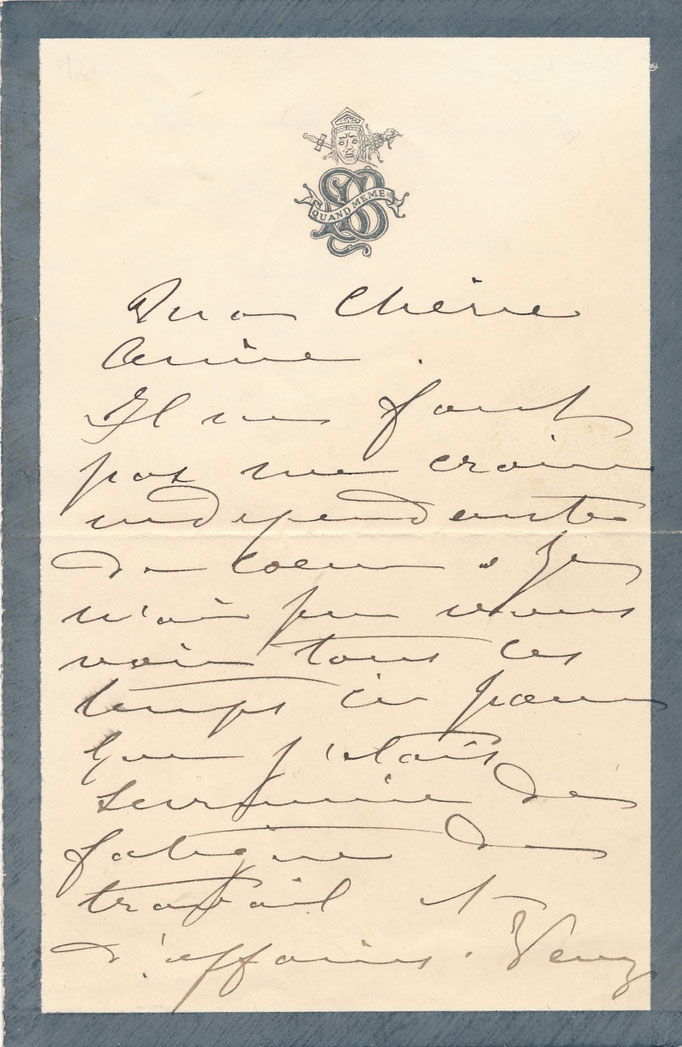 Sarah Bernhardt lettre autographe signée