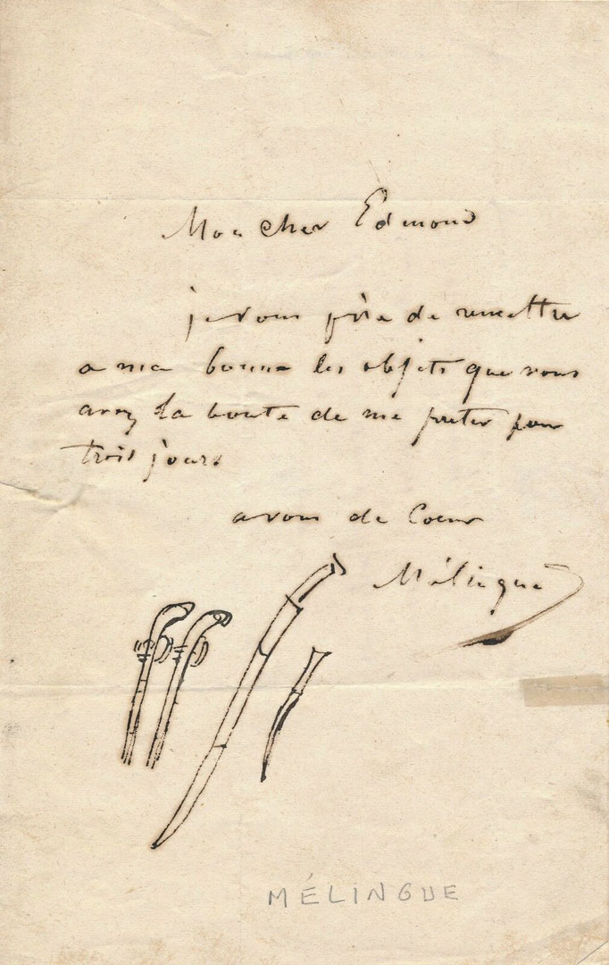 Etienne Mélingue lettre autographe signée
